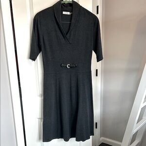Calvin Klein Charcoal Gray sweater Dress